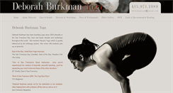 Desktop Screenshot of burkmanyoga.com